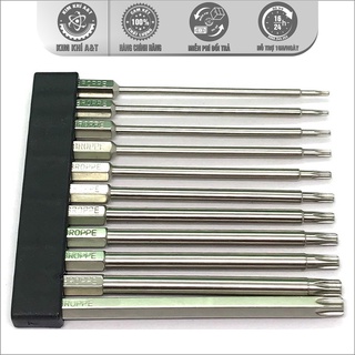 Bộ Mũi Vít Hoa Thị Có Lỗ Chân Lục Giác (Nhiều Kích Thước T5-T40)