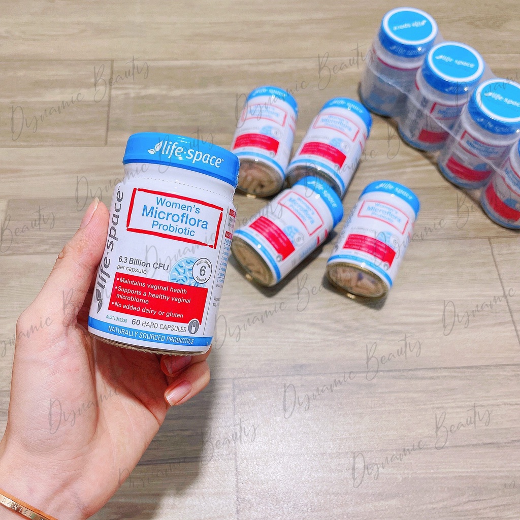 [Hàng chuẩn Úc] Viên uống men vi sinh dành cho phụ nữ Life space women's microflora probiotic 60 viên của Úc