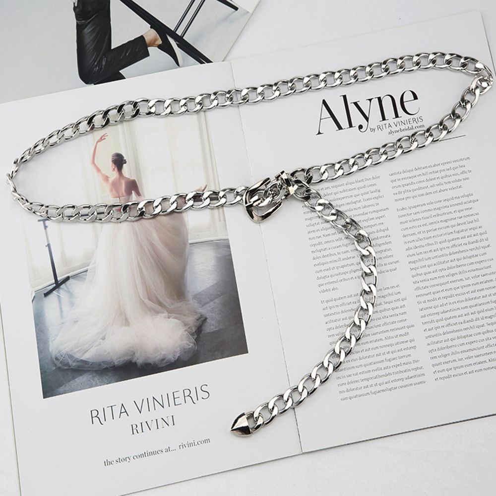 Chuỗi dây xích đeo thắt lưng quần loại khóa vuông/khóa tròn thời trang cho nam và nữ