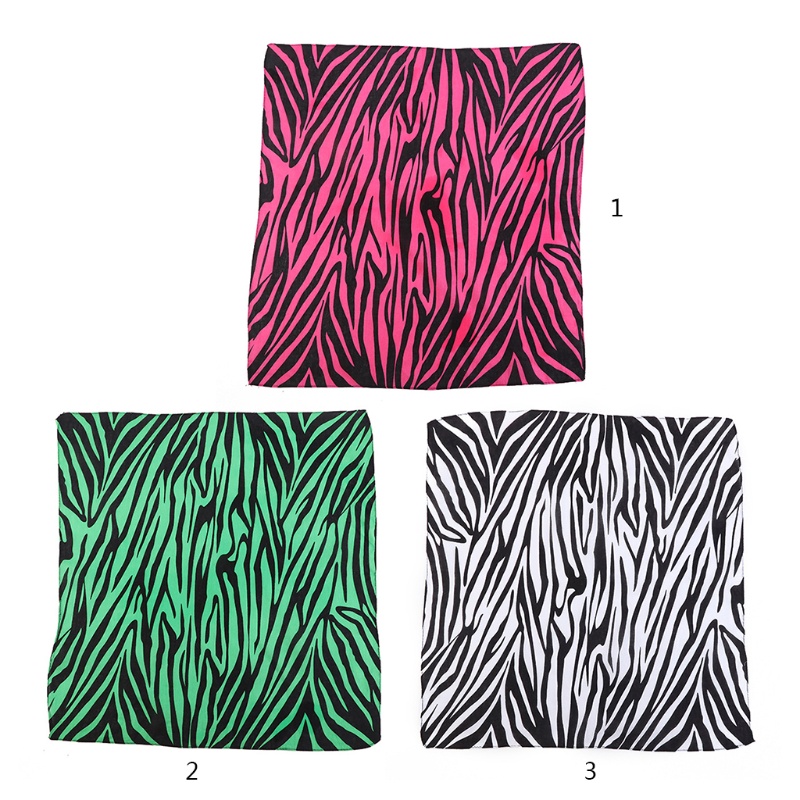 Khăn Choàng Cổ Vuông In Họa Tiết Ngựa Vằn Phong Cách Hip Hop Thời Trang Đi Xe Đạp