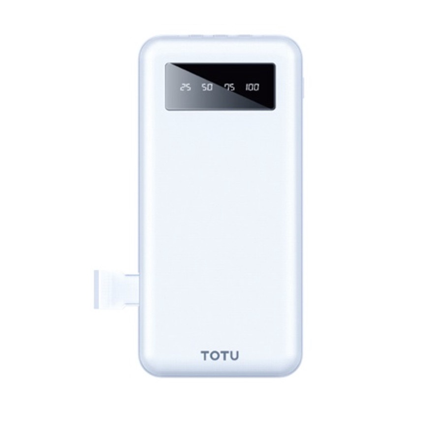 Sạc dự phòng 20000 mah Totu CPBL-07 có giá đỡ và dây sạc 3 đầu đa năng