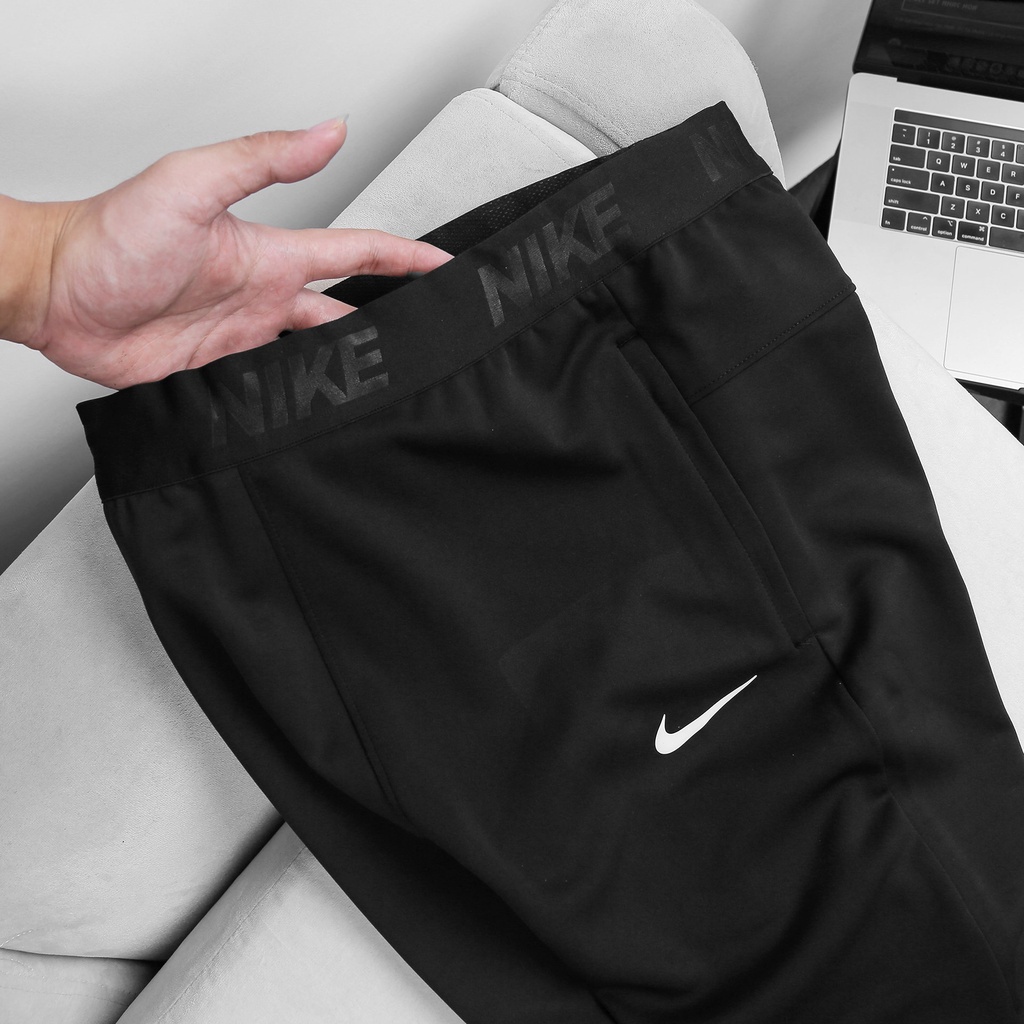 Quần Dài Thể Thao Nam Training Form Ôm Chân Tôn Dáng Viền Phản Quang Mẫu Mới 2021