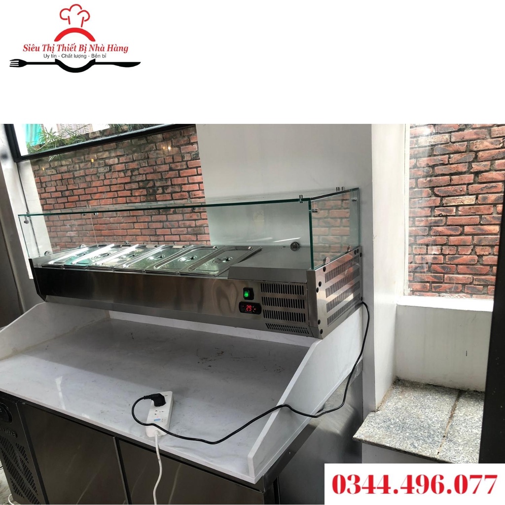 Tủ lạnh bàn cho pizza/bàn salad/quầy buffet hàng chính hãng BẢO HÀNH 12 THÁNG.