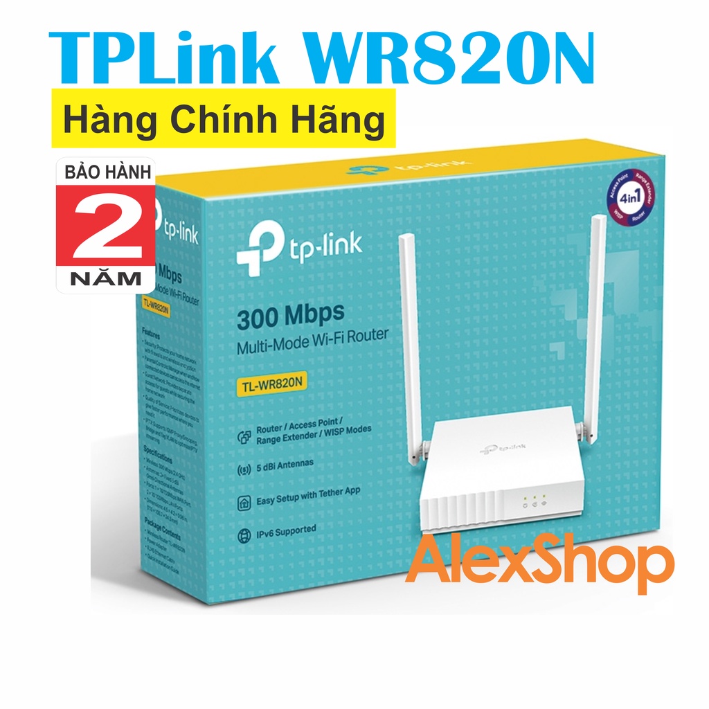 [Chính Hãng] TP-Link WR820N Băng Tần 300M Nhiều Chế Độ Hàng Phân Phối Chính Thức