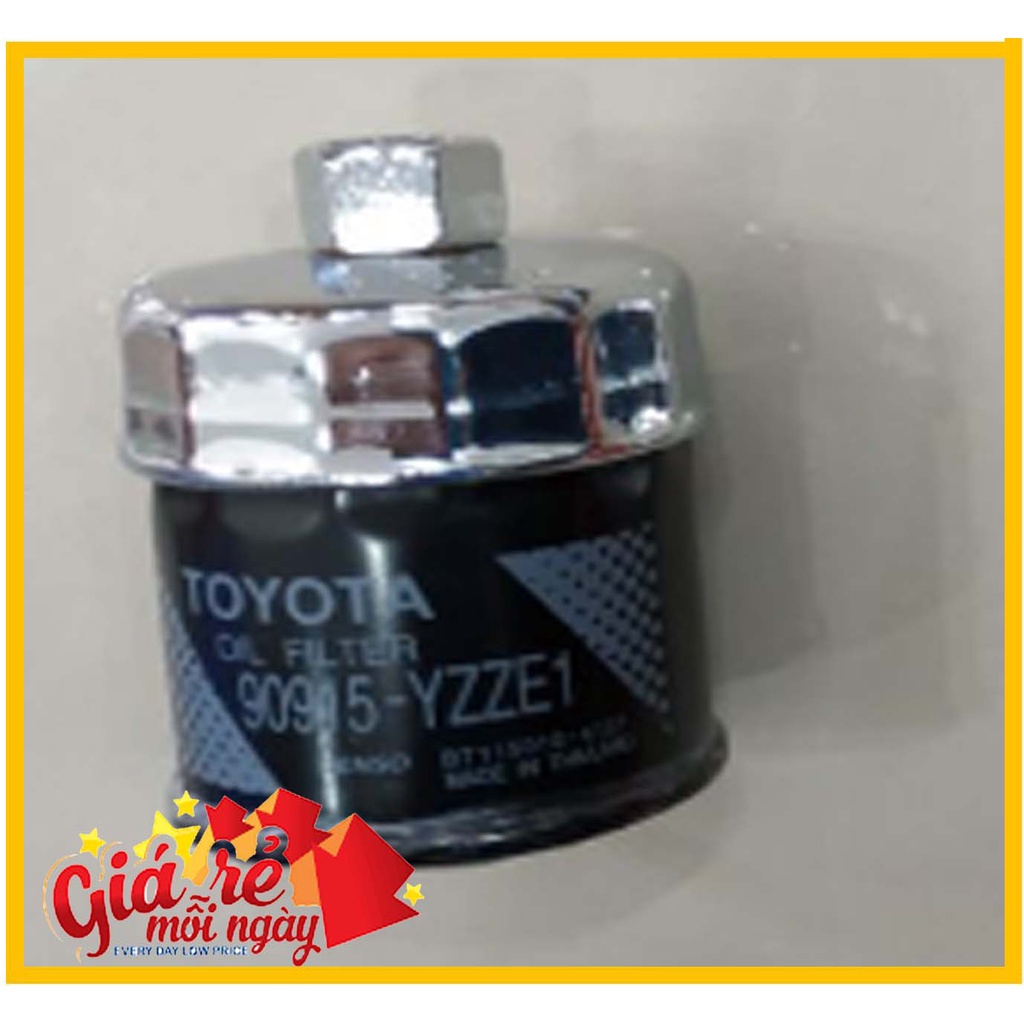 Combo Vam tháo cốc lọc nhớt D6.5cm chén mở lọc dầu kèm Cờ lê đầu vuông xe ô tô Toyota Vios, Dụng cụ thay dầu máy xe Vios