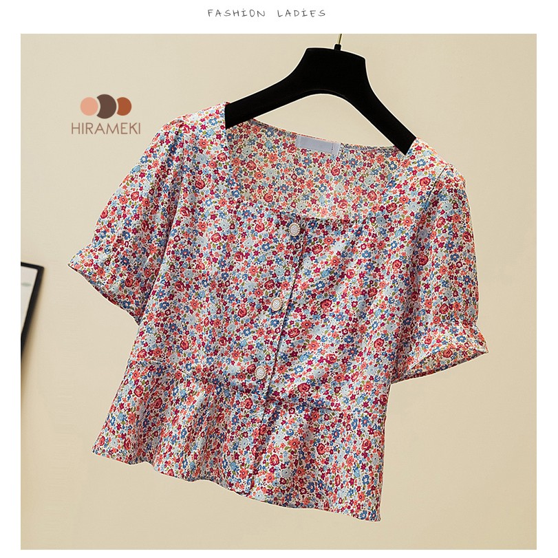 ÁO LỬNG HOA NHÍ CỔ VUÔNG PHONG CÁCH MÙA XUÂN TỪ 60-120KG - A110