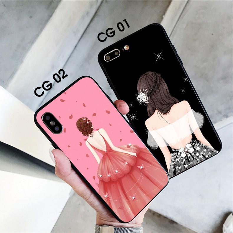 Ốp Iphone bộ hình Cô gái / Ốp điện thoại Iphone Đủ dòng máy 5/5S... 12Promax in hình Đẹp Rẻ
