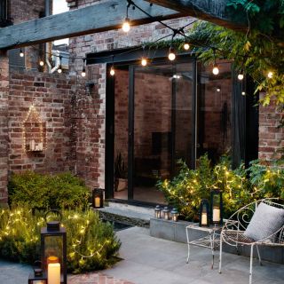 Dây LED trang trí ngoài trời siêu sáng 10m 15 bóng 5w (có giắc nối thêm dây)