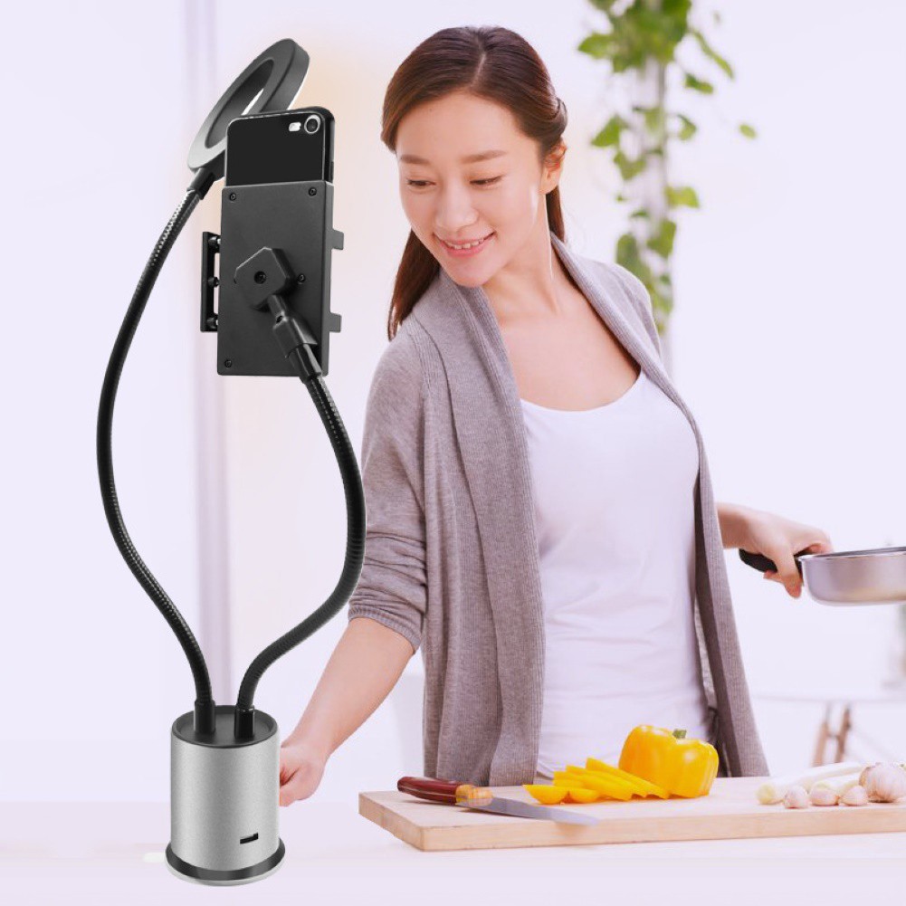 Đèn Led Tròn Hỗ Trợ Chụp Ảnh Cho Điện Thoại