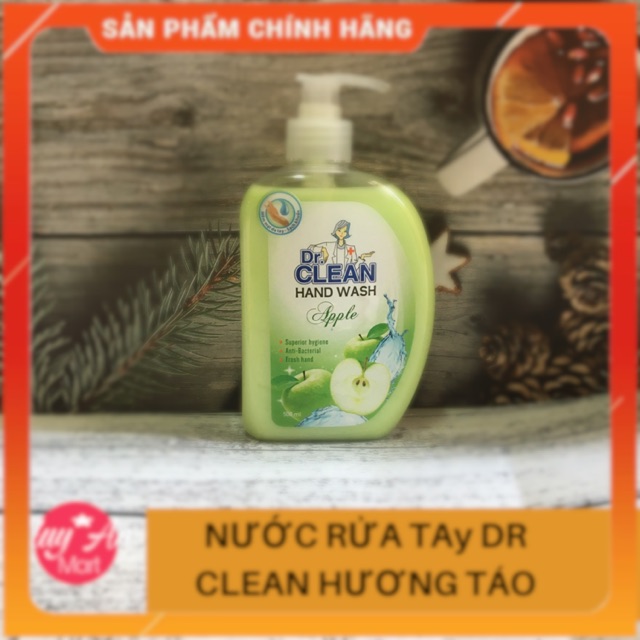 Nước rửa tay dr.clean Hương táo 500ml hàng việt