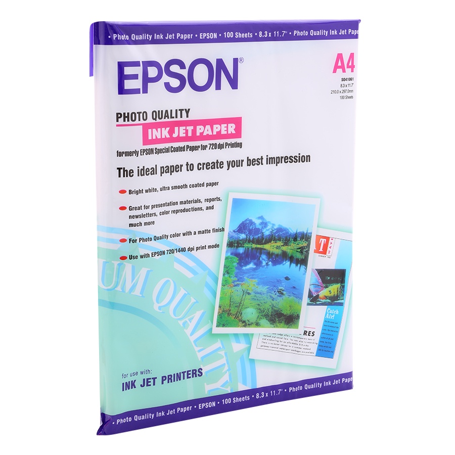Giấy in ảnh Epson A4/ĐL130gsm  Chính hãng Epson