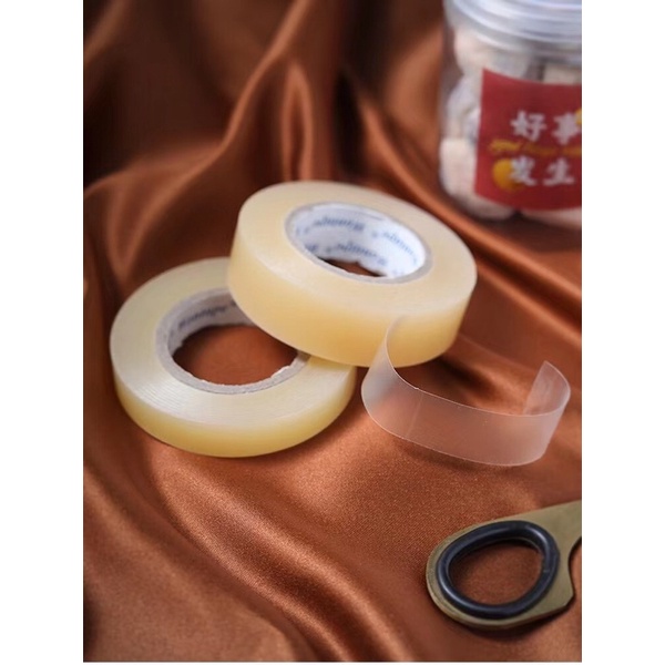 Băng keo trong dai dán miệng hộp thiếc, hộp nhựa đựng bánh