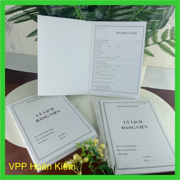 bộ 5 Quyển lý lịch Đảng Viên – Mẫu 01-HSDV ( 28 trang ) – Chuẩn Mẫu