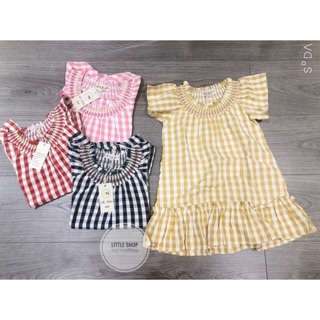 Đầm bé gái babydoll thêu