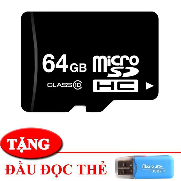 Thẻ Nhớ Dung Lượng Khủng , Thẻ Nhớ 64gb Micro SD Tặng Đầu Lọc Thẻ