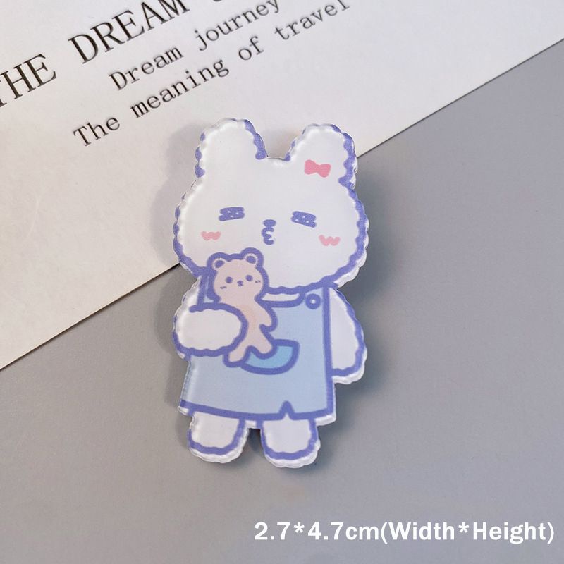 INS Kawaii Brooch Dog Rabbit Cow Cartoon Pins Backpack Jeans handbag Decoration Gifts