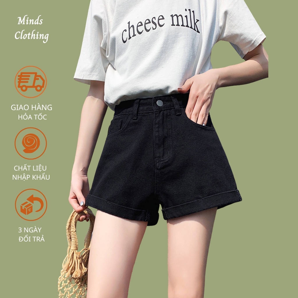 Quần short nữ lưng cao, chất Jean cao cấp, dáng đẹp sexy, khoe đường cong cơ thể