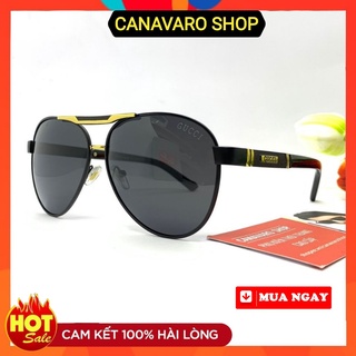 Kính Râm Nam Cao Cấp Thời Trang Chống Chói Phân Cực Mắt To Chống Tia UV Bảo Hành 6 Tháng CANAVARO SHOP GCT60