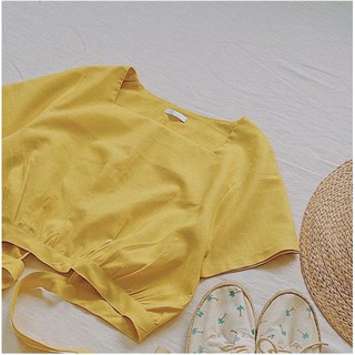 Her croptop cột nơ sau Lovi