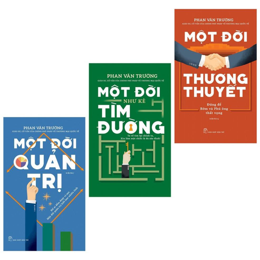 Sách - Combo 3 Cuốn Một Đời Như Kẻ Tìm Đường + Một Đời Quản Trị + Một Đời Thương Thuyết - NXB Trẻ