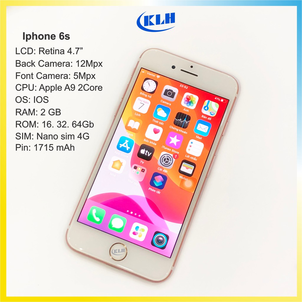 Máy Iphone 6s bản quốc tế chính hãng cũ, Điện thoại Ip 6s 16g, 32g, 64g màu vàng, hồng, xám DATA Shop