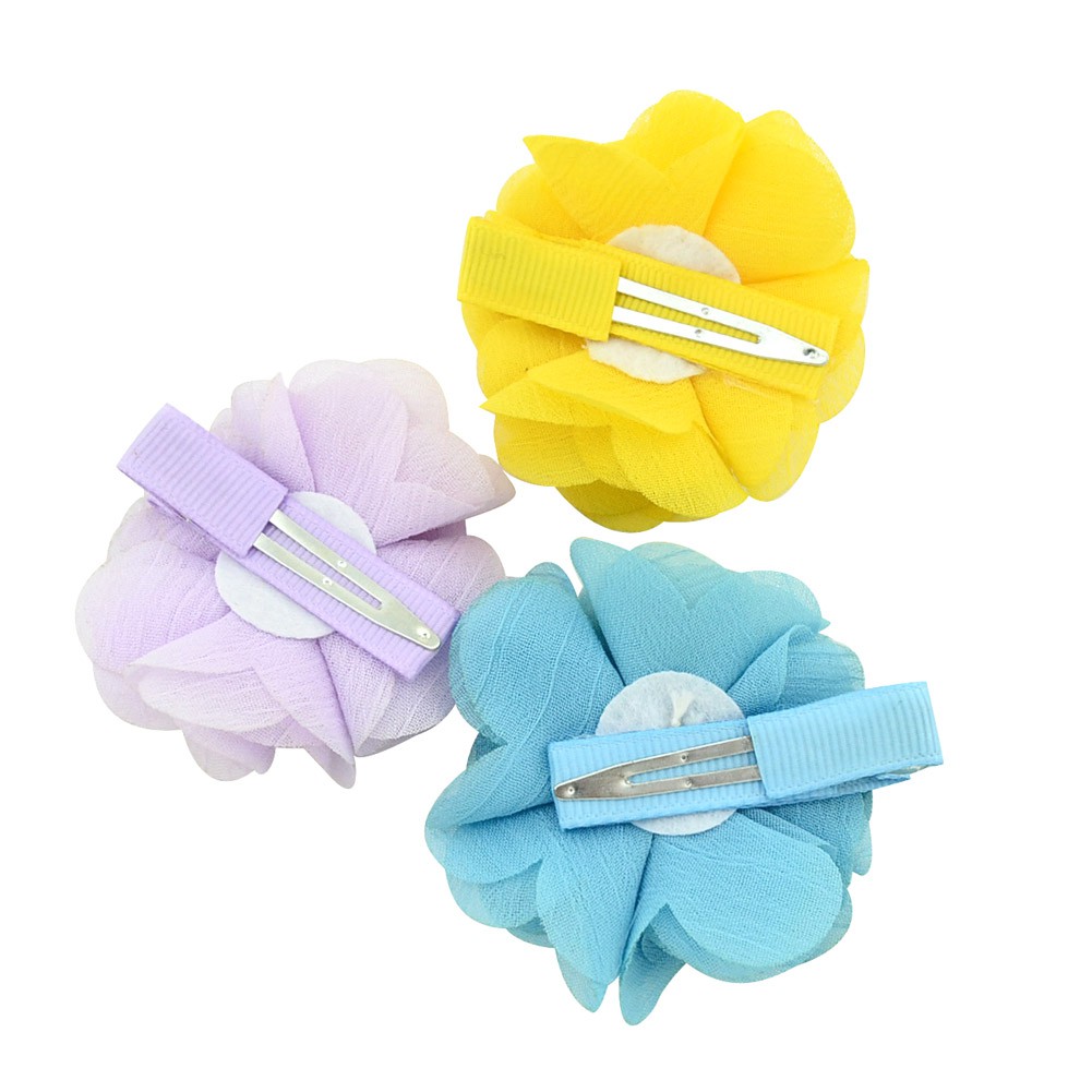 Kẹp tóc KIDSBOWS hình hoa lụa đính hạt dễ thương cho bé gái