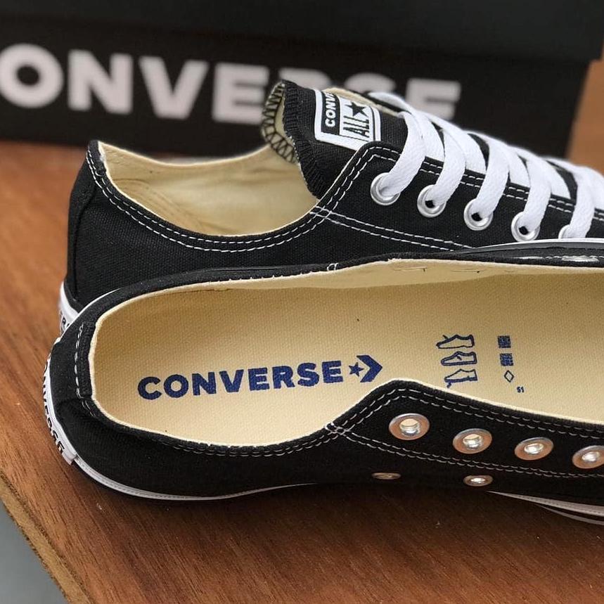 Giày Thể Thao CONVERSE Cổ Thấp Màu Đen Phong Cách Cổ Điển Cho Nam Và Nữ ⭐Bán Chạy thật⭐