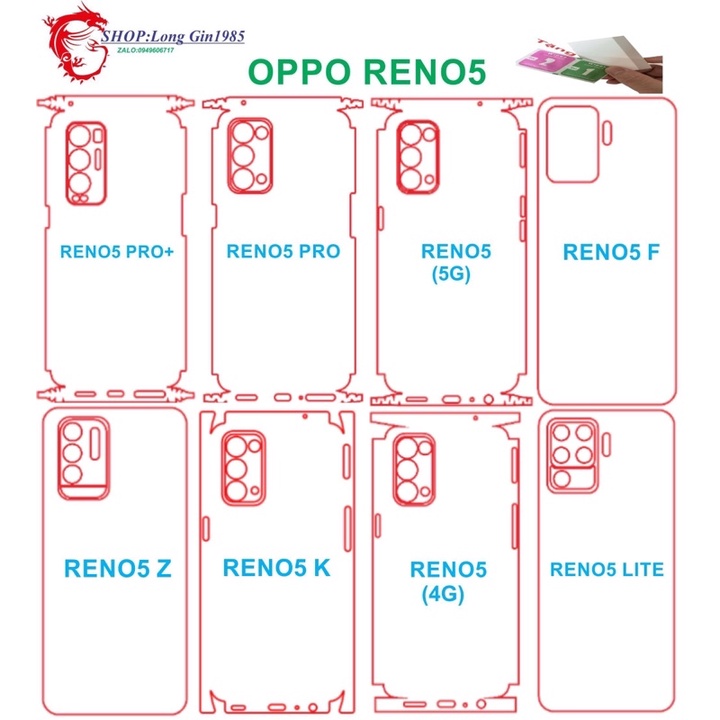 Oppo Reno 5,….miếng dán Ppf mặt sau bảo vệ máy cực tốt
