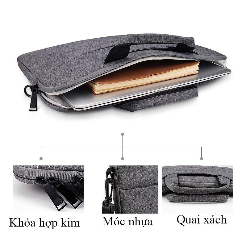 Túi chống sốcbảo vệ laptop thời trang ST02S có quai đeo chéo