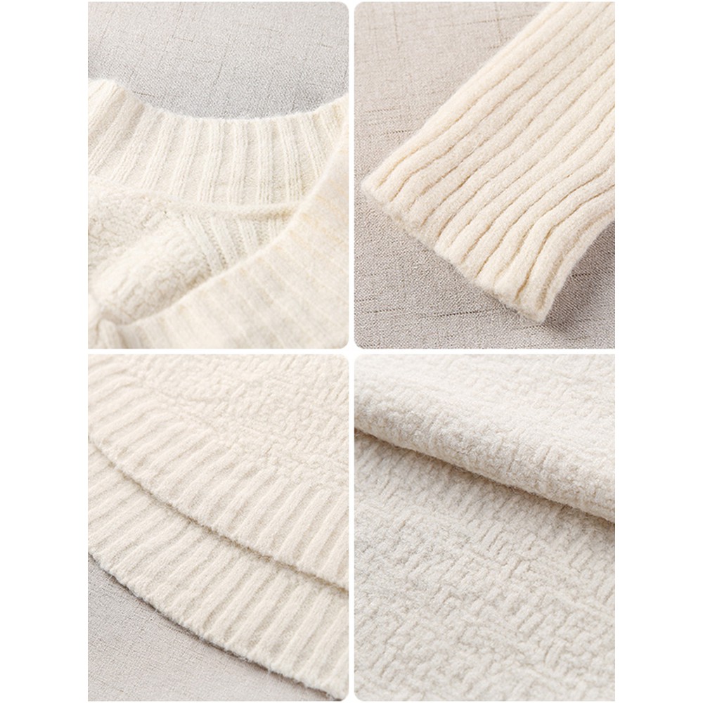 Áo Sweater Tay Dài Cổ Chữ V Dáng Rộng Thời Trang Cho Nữ | BigBuy360 - bigbuy360.vn