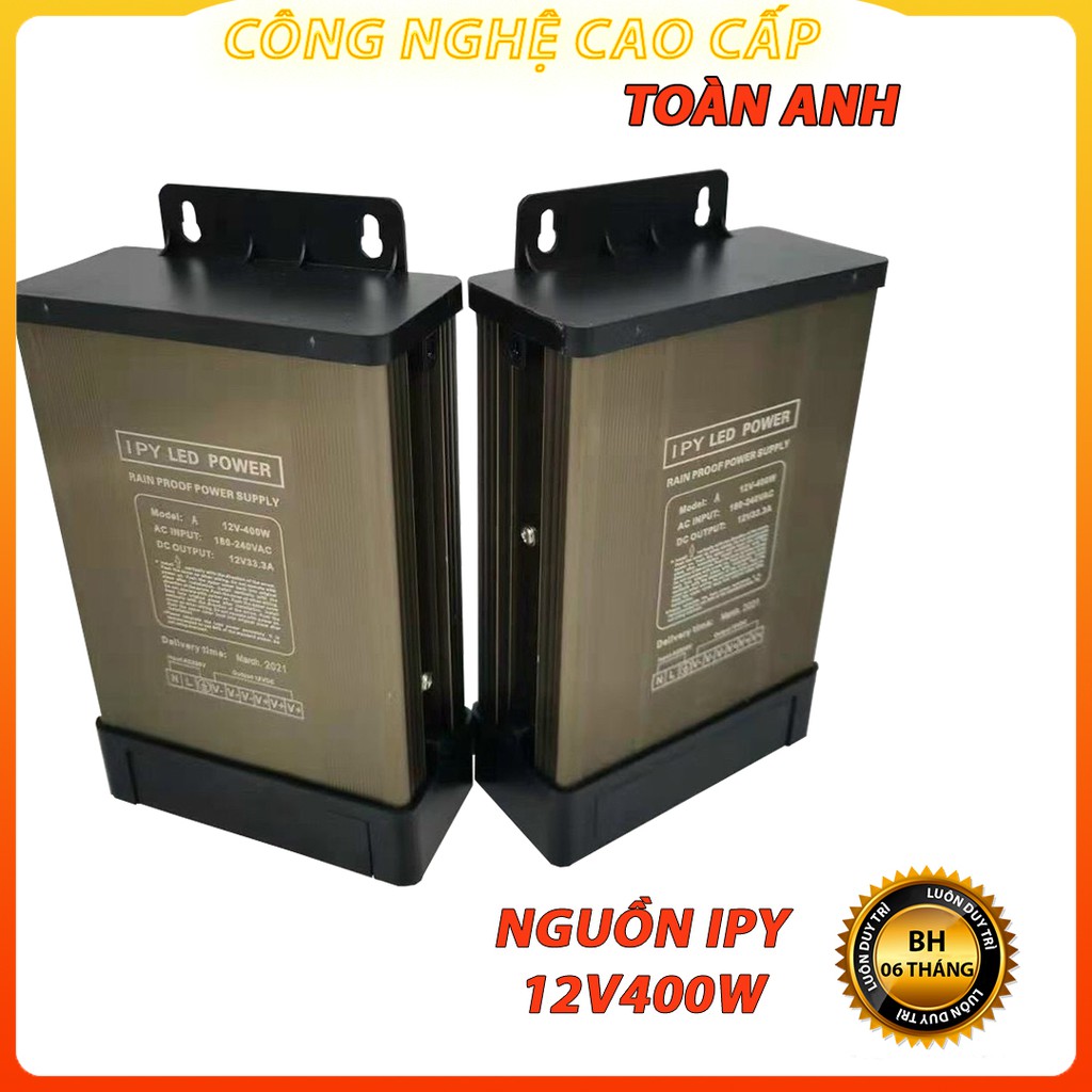 Nguồn 12V 33A IPY (400W) vỏ nhôm ngoài trời , tản nhiệt tốt