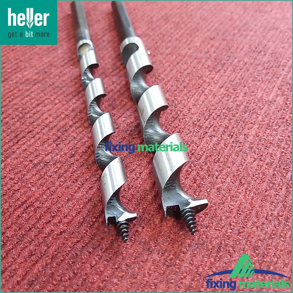 Mũi khoan gỗ HELLER Auger Lewis, kiểu xoắn ốc (Size 6-30mm, dài 235/150)