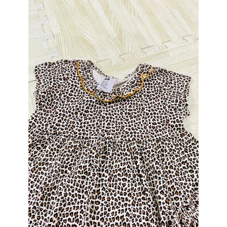 Đầm H&M bé gái cổ bèo kèm chip