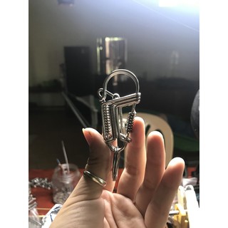 Móc khoá inox Trắng