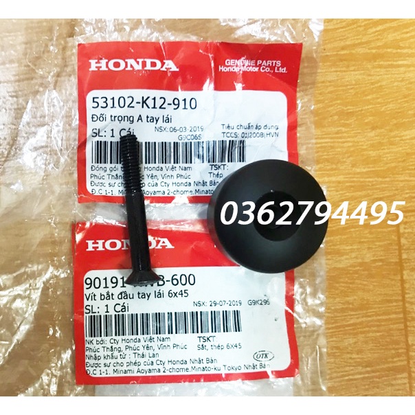Gù tay lái - Đối trọng tay lái  - Lead 125/ Winner v1/ Winner X/ Winner V3 Zin chính hãng Honda