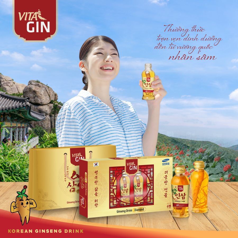 Nước hồng sâm VITA GIN Hàn quốc