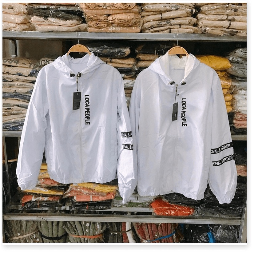 [HÌNH THẬT SẢN PHẨM] Áo Khoác Cặp Nam Nữ Chống Nắng Đi Mưa Nhẹ, Hàng Bao Chất Vải