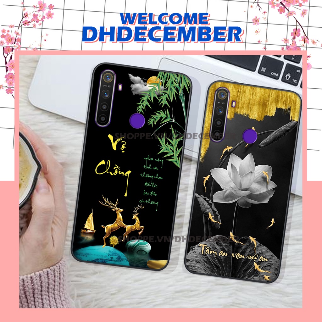 Ốp lưng Realme REALME 5 / 5i/ 5 PRO / REALME C3 in hình thư pháp tâm an vạn sự an ,mã đáo thành công SIÊU CHẤT