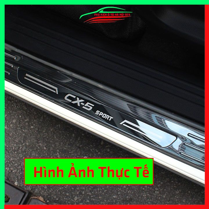 Ốp bậc cửa nẹp bước chân TITAN ô tô Mazda CX-5 2014-2019 chống trầy bảo vệ xe