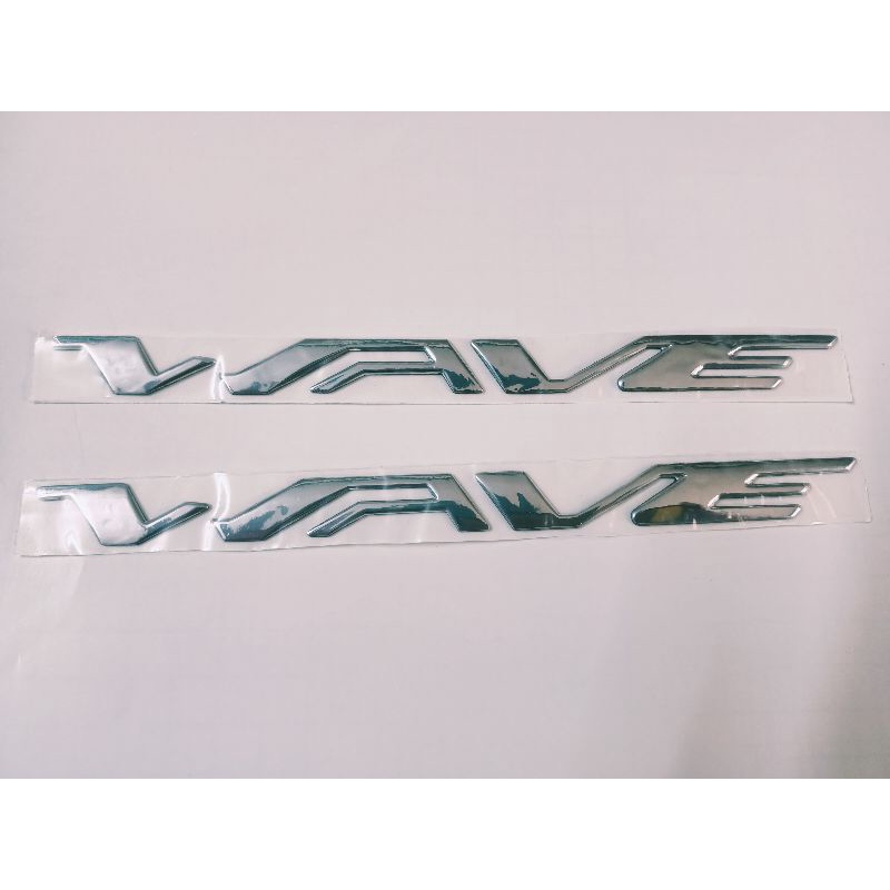 Bộ chữ nổi Wave crôm bóng new