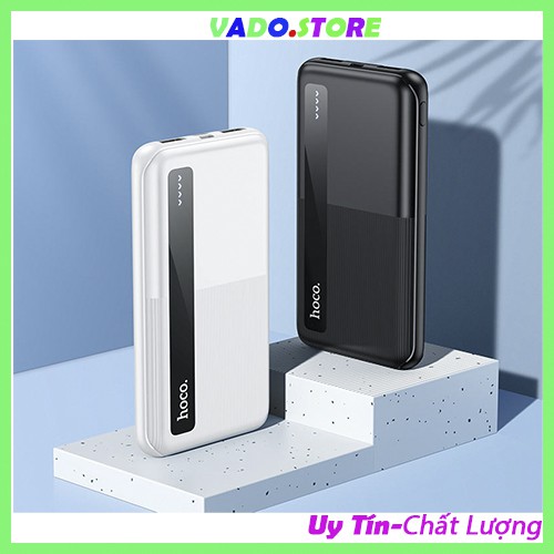 Sạc dự phòng Hoco J75 10000 mAh, micro usb/ type C đầu vào, đầu ra kép 2C USB .
