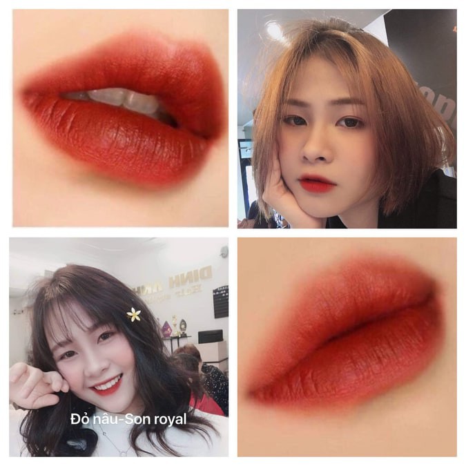 Hàng Mới Nhập Hàng Mới Nhập Chĩnh Hãng Son kem lì ROYAL Lipstick -màu đỏ nâu NEW NEW NEW | BigBuy360 - bigbuy360.vn