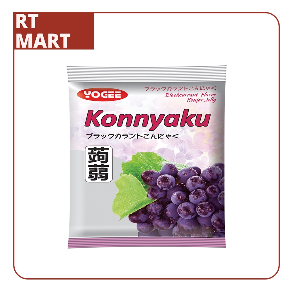 Thạch YOGEE Konjac Jelly vị Lý Chua Đen 140g (14g × 10 gói nhỏ)