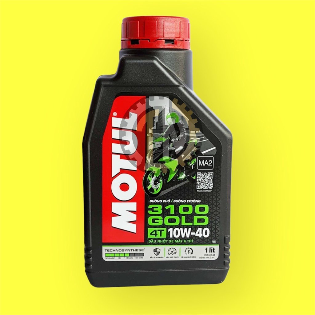 Nhớt xe số, xe mô tô cao cấp Motul 3100 Gold 10W40 chính hãng - 1Lit