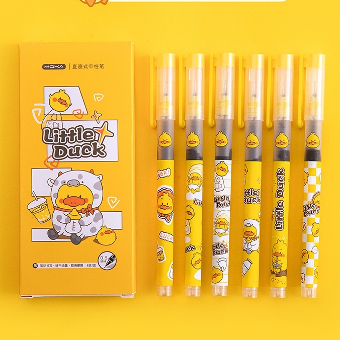 Bút mực gel ngòi 0.5mm in họa tiết hoạt hình dễ thương tiện dụng