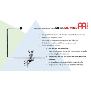 Kẹp giữ microphone vào vành trống bass Meinl MC-MRBD