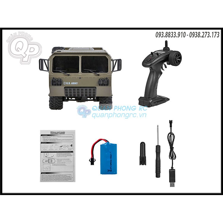 Xe điều khiển Military Truck 1/12 RC FY004 U.S. Army Military Truck RTR