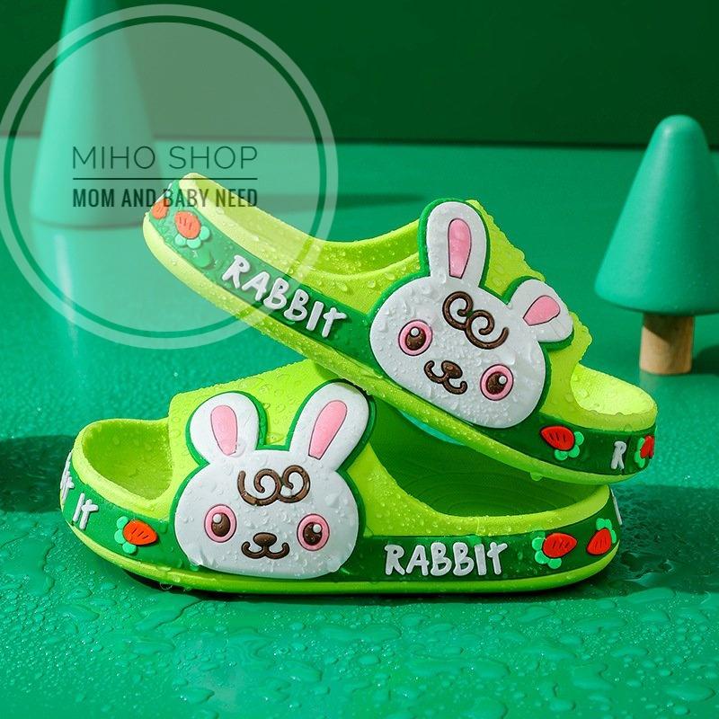 Dép Bánh Mì Quai Ngang Thỏ Rabbit Cao Cấp Dẻo Mềm Êm Chân Cho Bé Trai Bé Gái