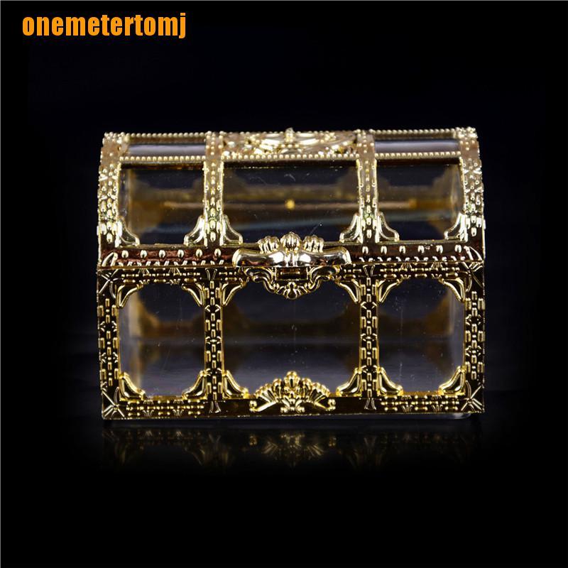 Hộp đựng trang sức/ kẹo mini bằng nhựa hình rương kho báu thú vị