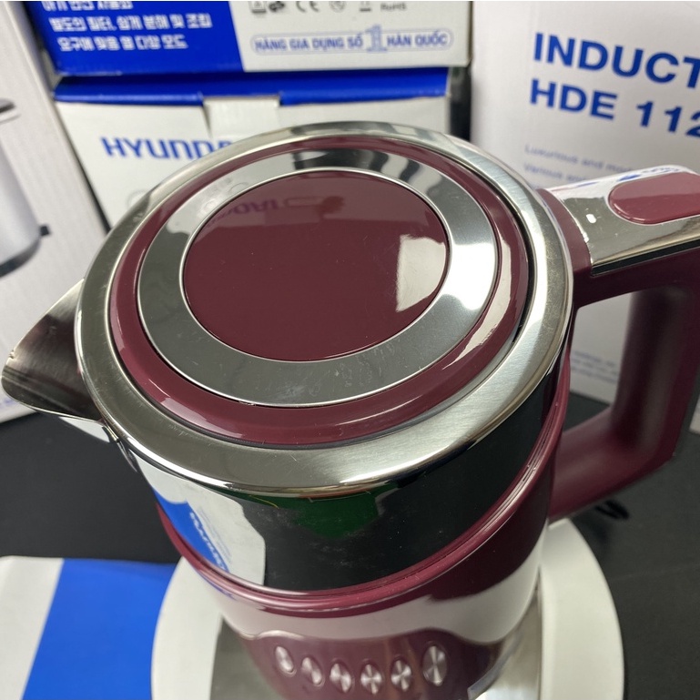 Ấm đun nước siêu tốc Hyundai HDE5000 -Bình đun 1,7 lít đún nóng nhanh điều chỉnh nhiệt tiết kiệm điện